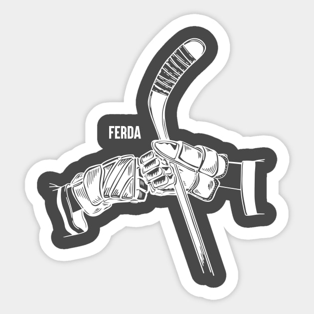 FERDA Fist Bump white Sticker by STL Lyons Hockey